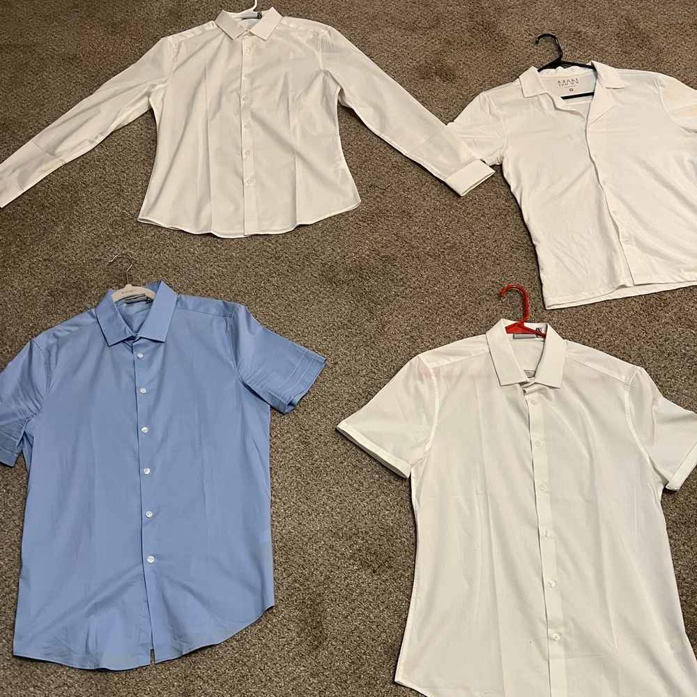 Men’s Dress Shirt Bundle/Lot 4 pieces Sz M